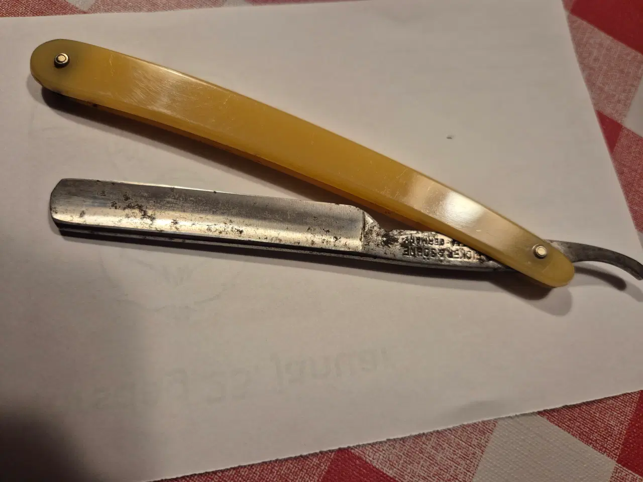 Billede 2 - Gammel Barber kniv Biedermejer