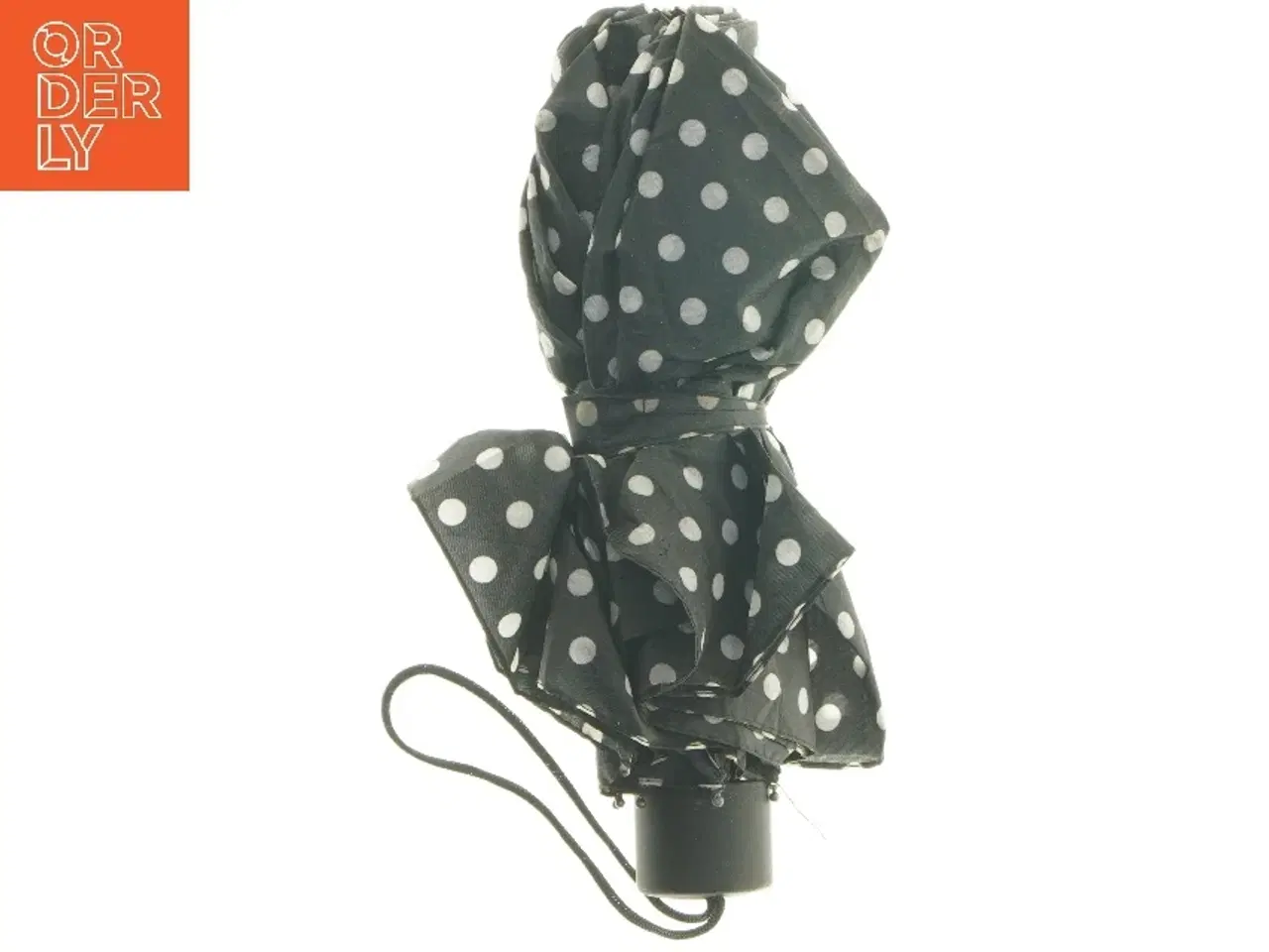 Billede 1 - Foldbar paraply med polkaprikker