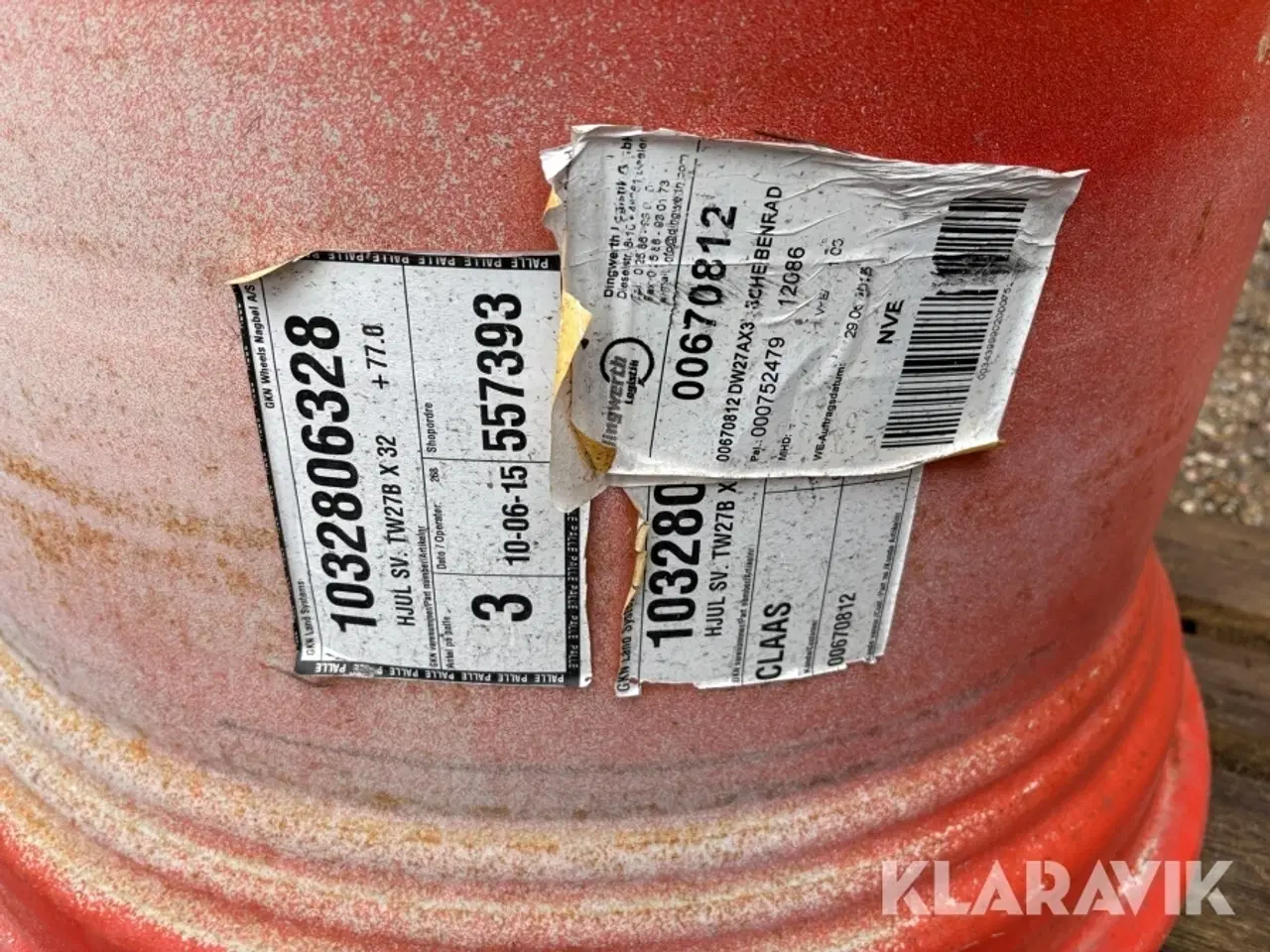 Billede 10 - Fælge til landbrugsdæk GKn wheels TE27B x 32 2 stk