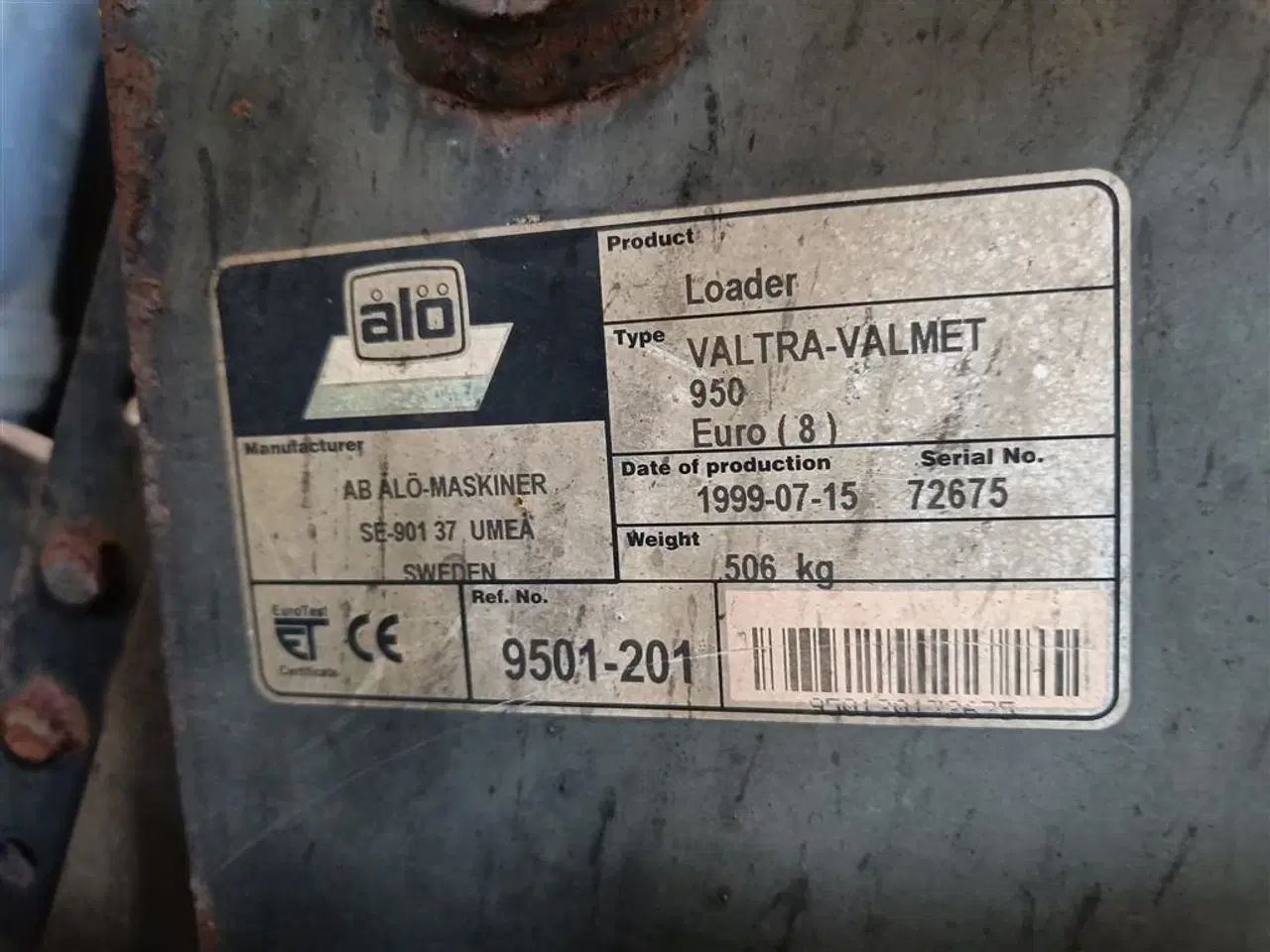 Billede 19 - Valtra 6750 frontlæsser, skovl, storsækkeløfter og betonvægtklods