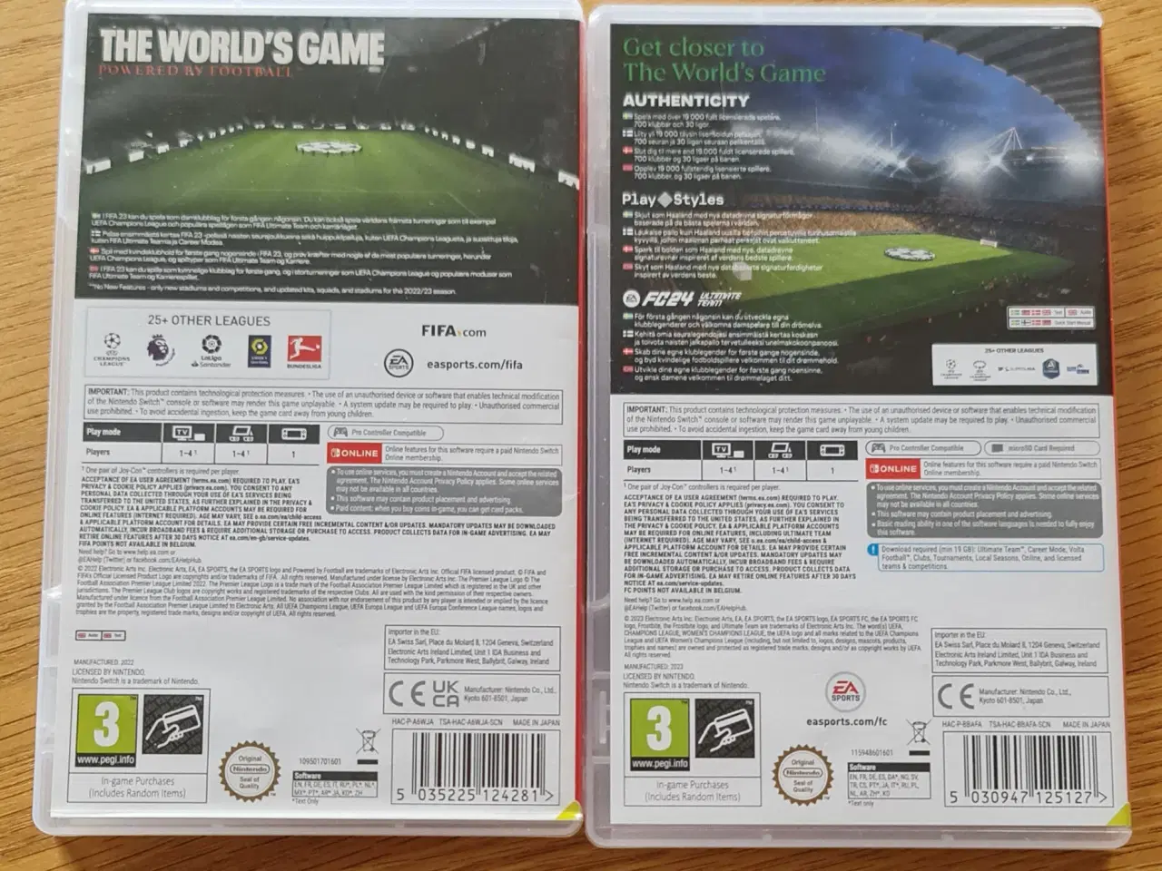 Billede 2 - Fifa 23 legacy + FC24 Nintendo switch spil 