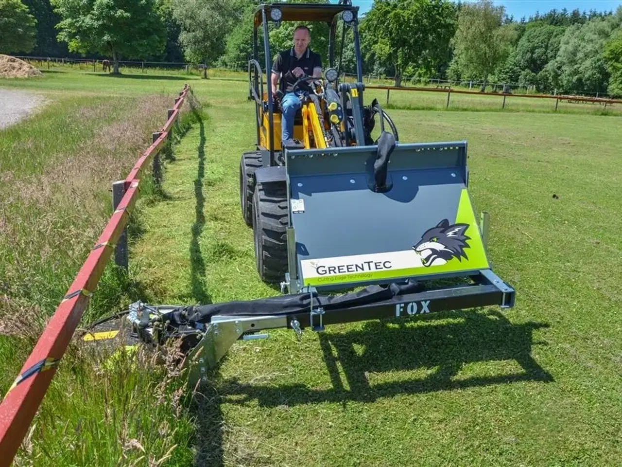 Billede 1 - GreenTec Kantklipper FOX redskabsramme med RI82 kantklipper