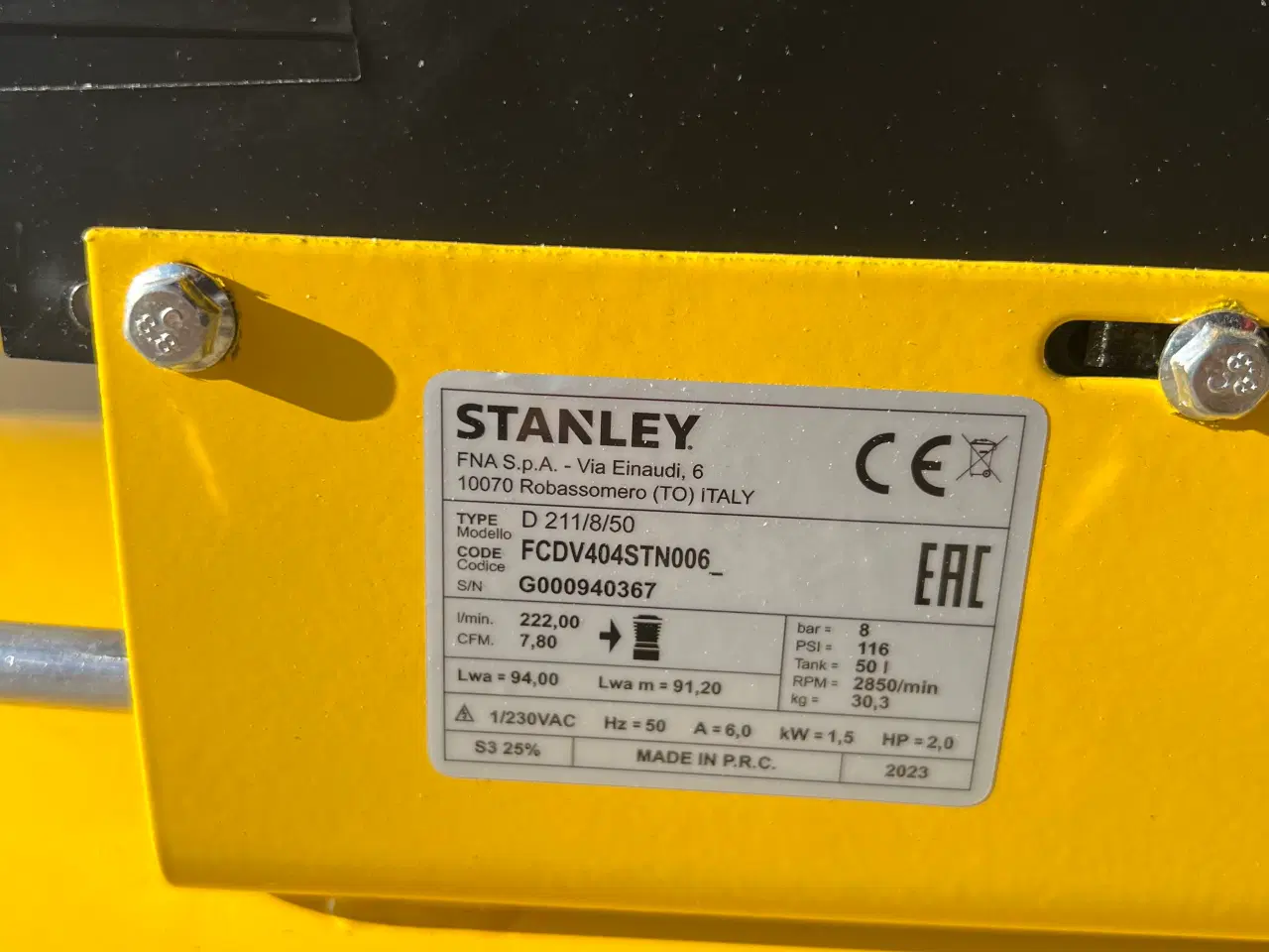 Billede 2 - Kompressor stanley