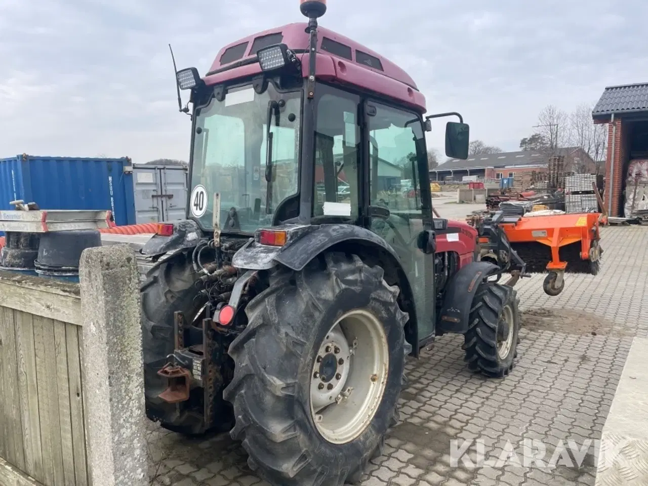 Billede 5 - Traktor Case JX1070N med kost