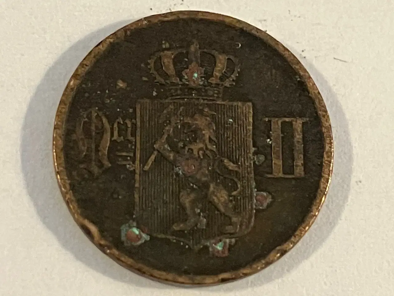 Billede 2 - 1 Øre 1884 Norge - Dårlig stand