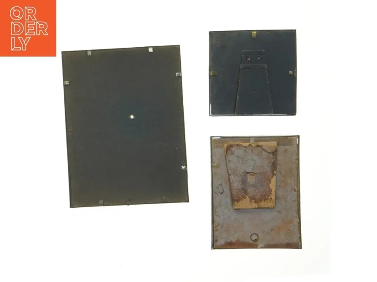 Billede 2 - Metalfotorammer (str. 24,5. x. 18,5 cm. og. 17,5 cm. x. 13,5. cm. og. 13,5 x. 13,5 cm)