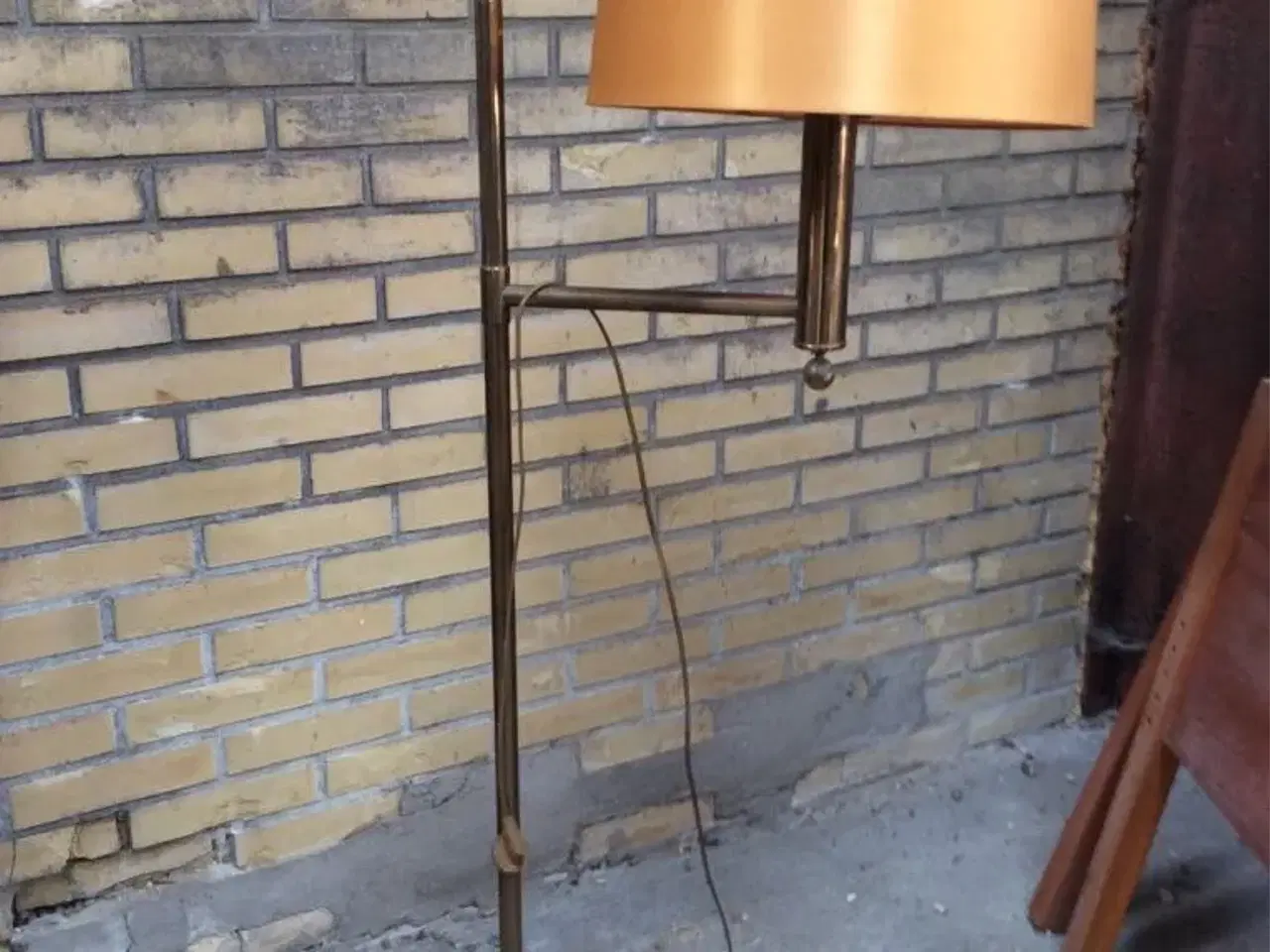 Billede 1 - Messing- standerlampe