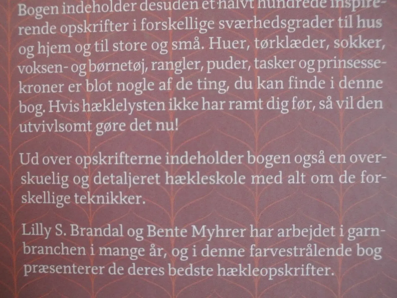 Billede 3 - hæklelyst, lilly secilie brandal og bente myhrer, 