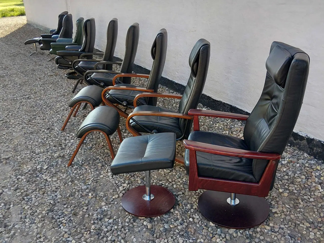 Billede 1 - Stressless, Hjort Knudsen, Farstrup læder lænestol