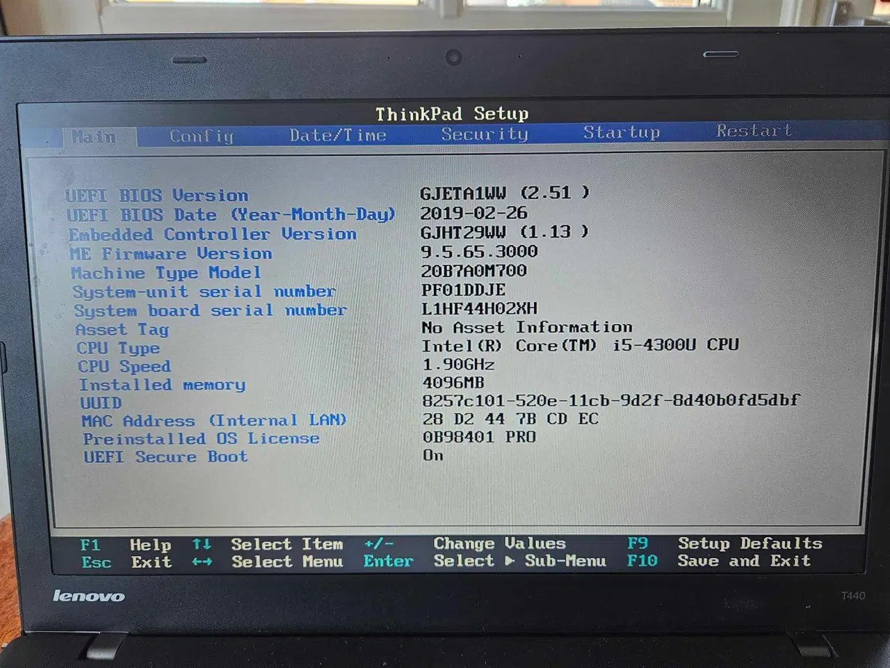 Billede 2 - Bærbar computer Lenovo Thinkpad T440 i5 core 4GB