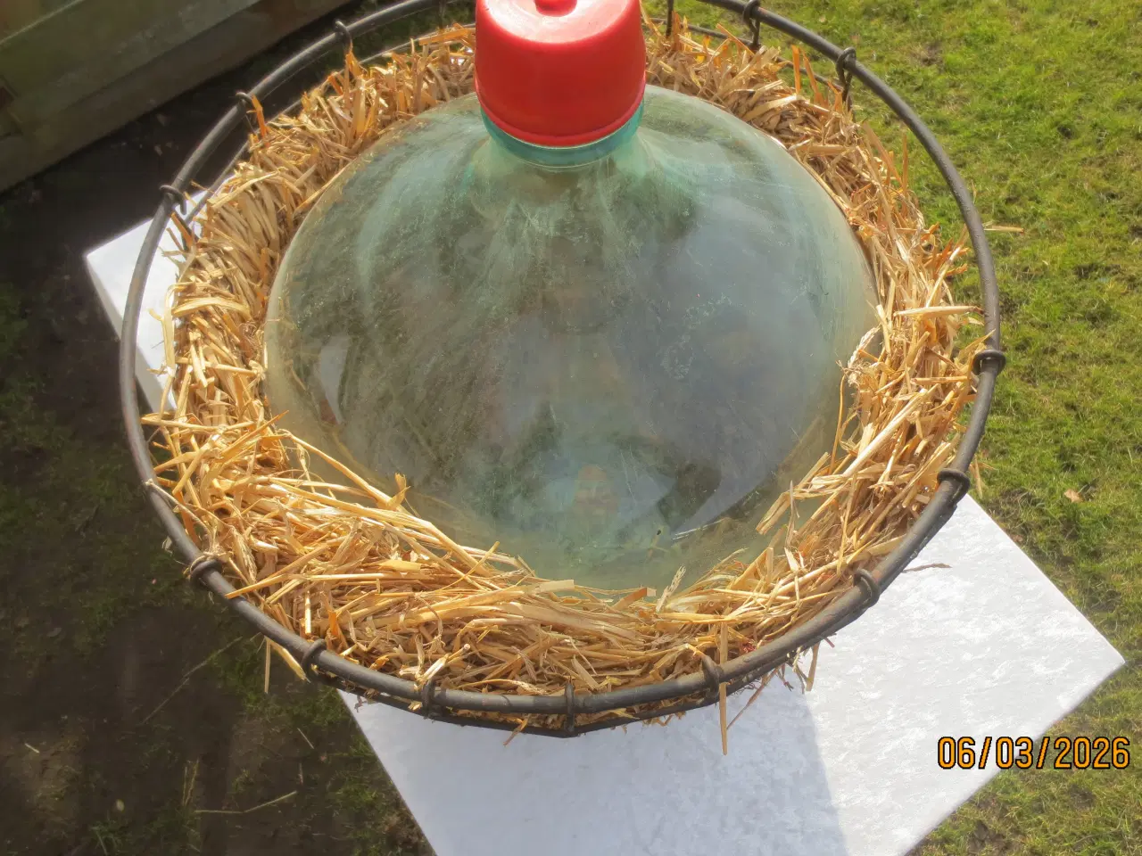 Billede 4 - 1 stk Retro Vinballon med Trådnet