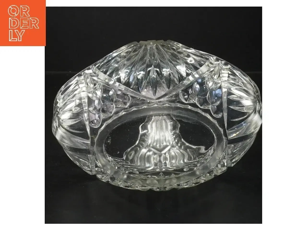 Billede 2 - Klassisk krystal skål (str. 21x17 cm)fra holmegaard