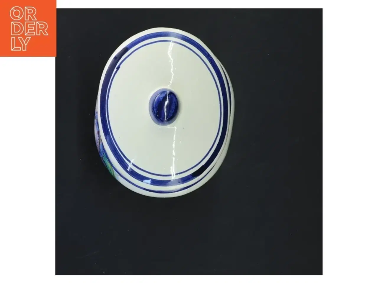 Billede 3 - Dekorativ krukke med låg (str. 16x12 cm)