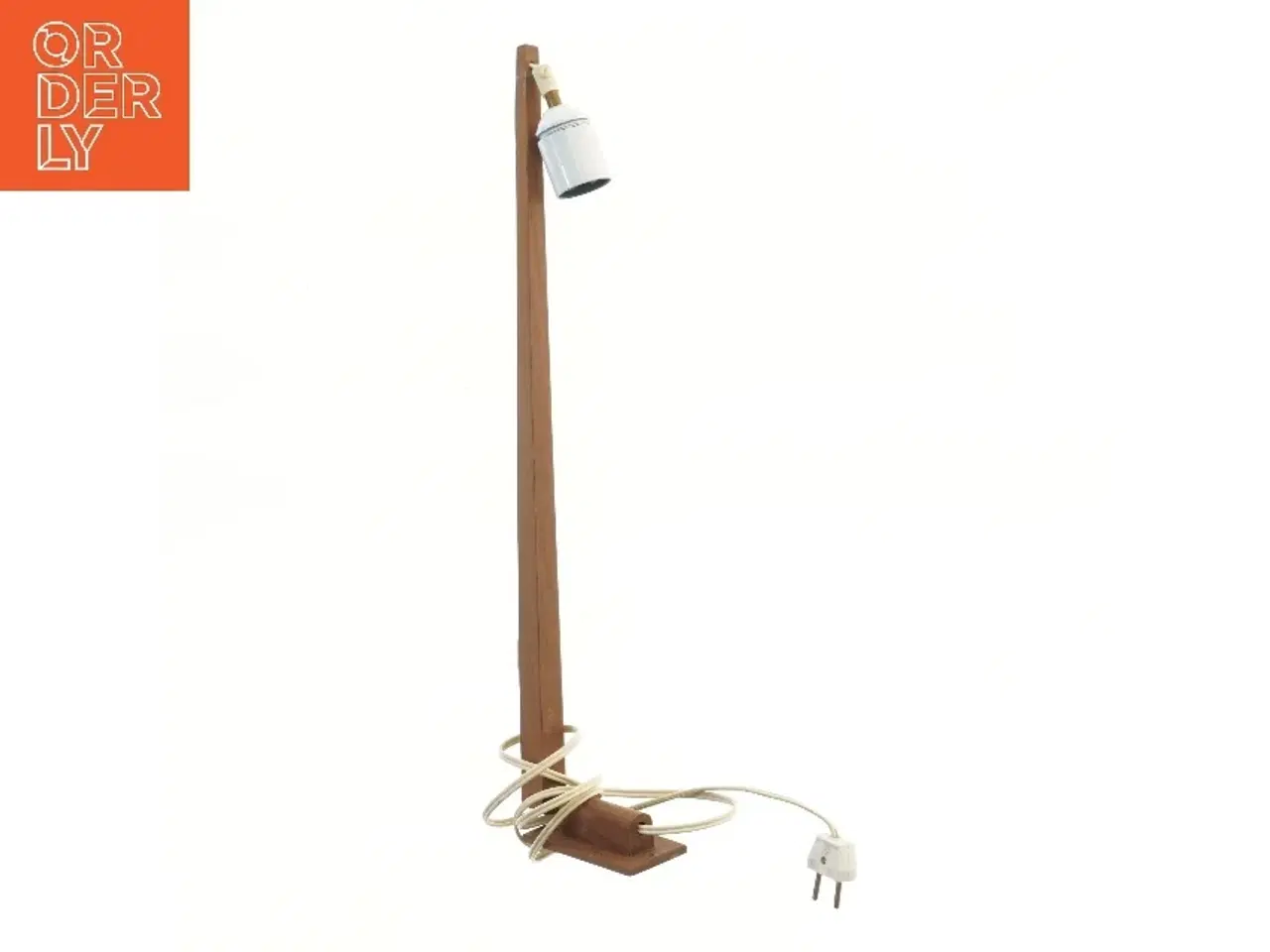 Billede 2 - Vintage retro teak væglampe i træ (str. 52 cm)