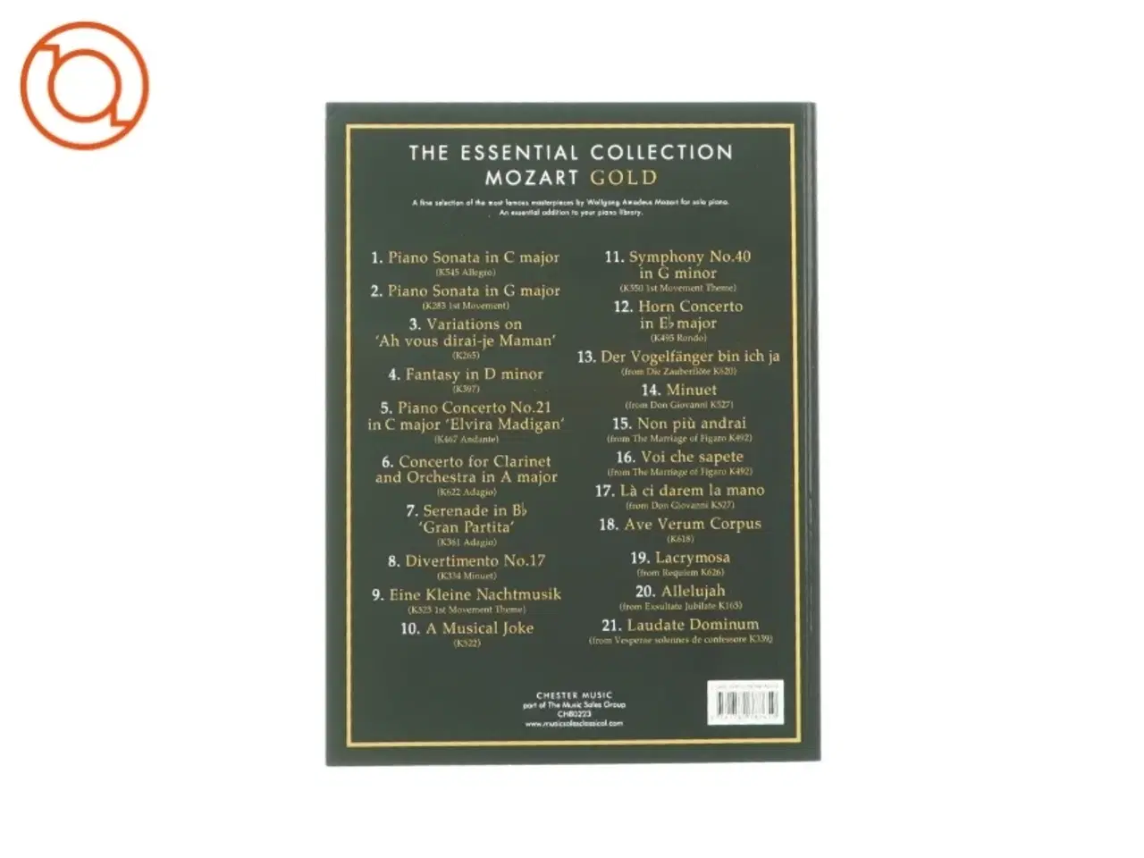 Billede 2 - The Essential collection Mozart Gold Nodebog