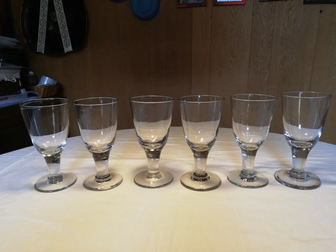 Billede 1 - 6 antikke Absalon glas fra Kastrup/Holmegaard