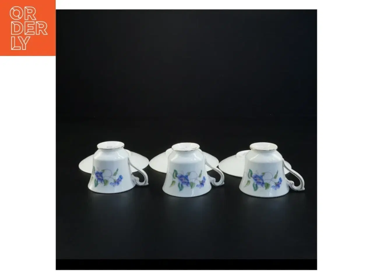 Billede 2 - Porcelænskopper med underkopper fra Crescent (str. Diameter 11 cm kop 6 x 6 cm)