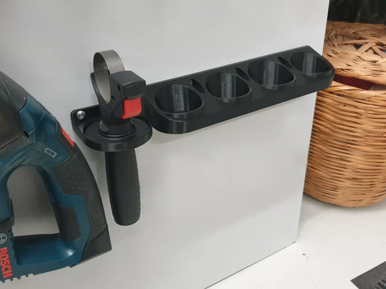 Billede 3 - Blå Bosch 18v Flexiclick – adapter holder