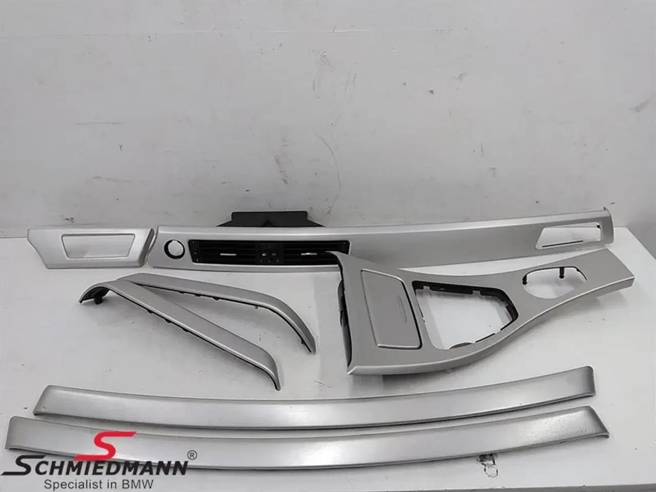 Billede 4 - Interørliste sæt "Brushed aluminium" til døre/midterkonsol og instrumentbord A60565 BMW E90 E91