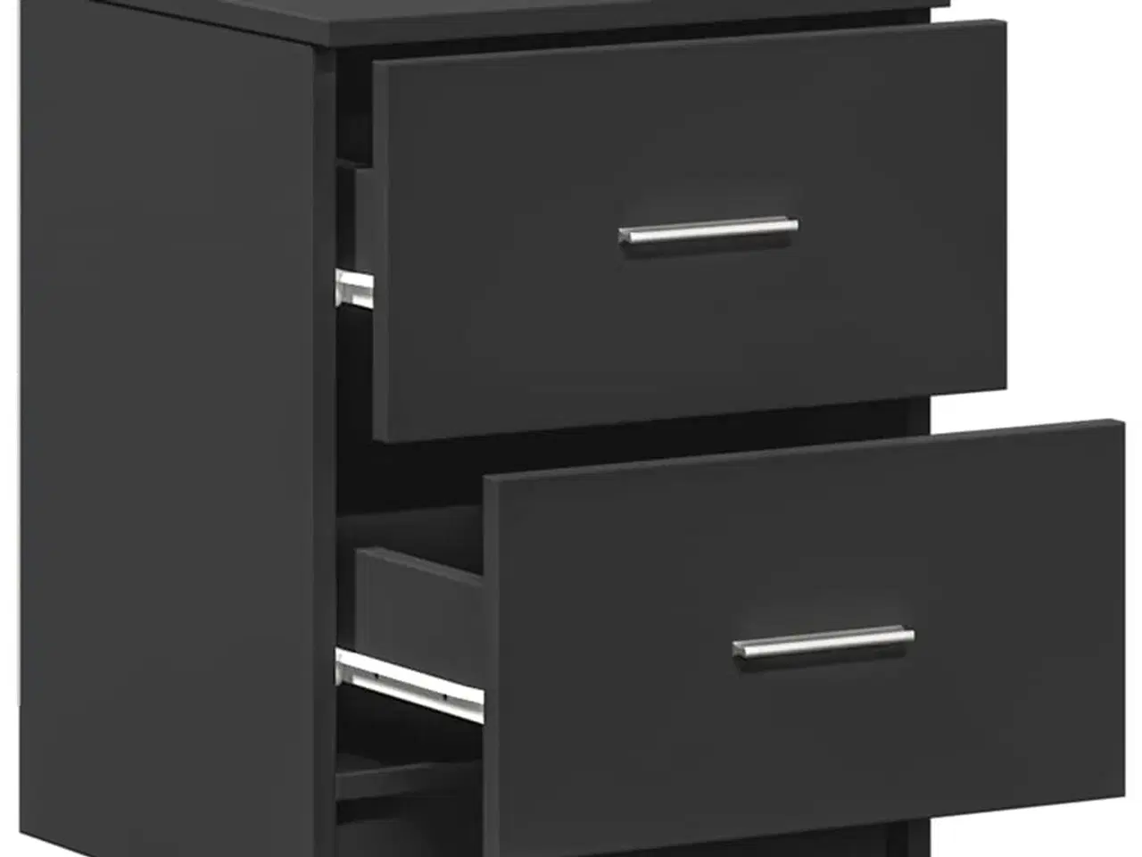 Billede 5 - Sengeborde 2 stk. med 2 skuffer 40x36x50 cm sort