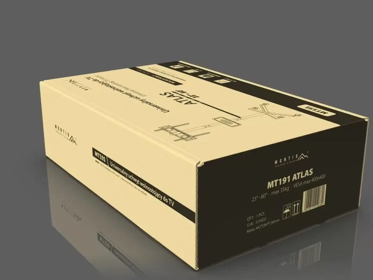 Billede 8 - TV-vogn MONTIS MT191 Atlas – til 26–60" skærme