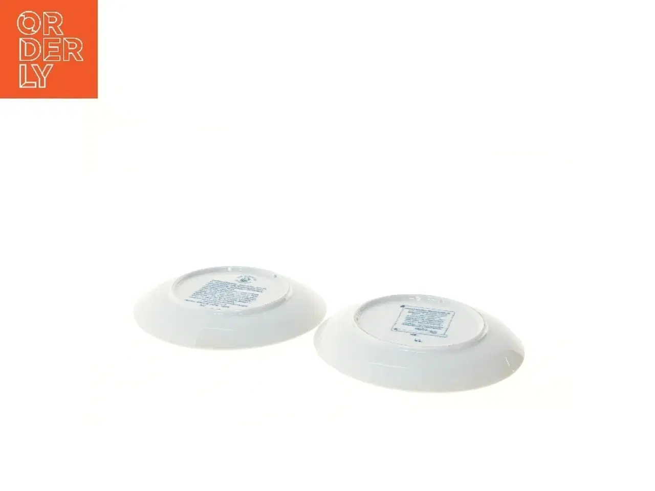 Billede 4 - Blå og hvide dekorative tallerkener med skibsmotiver fra Lise Porcelain (str. Ø 19,5 cm)