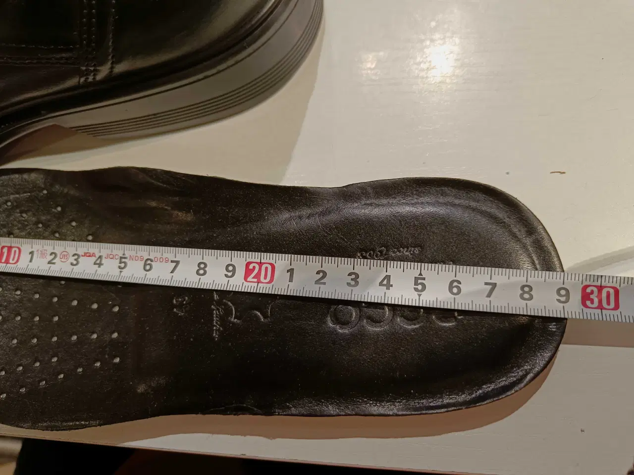 Billede 11 - Ecco sort læder sko 43str 