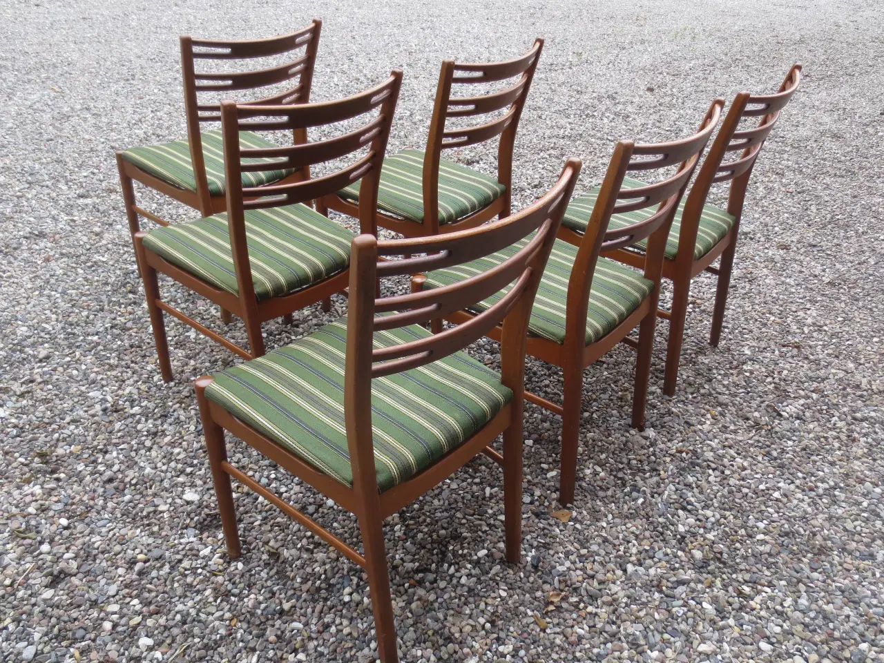 Billede 5 - 6 stk Teak Spisebordsstole 