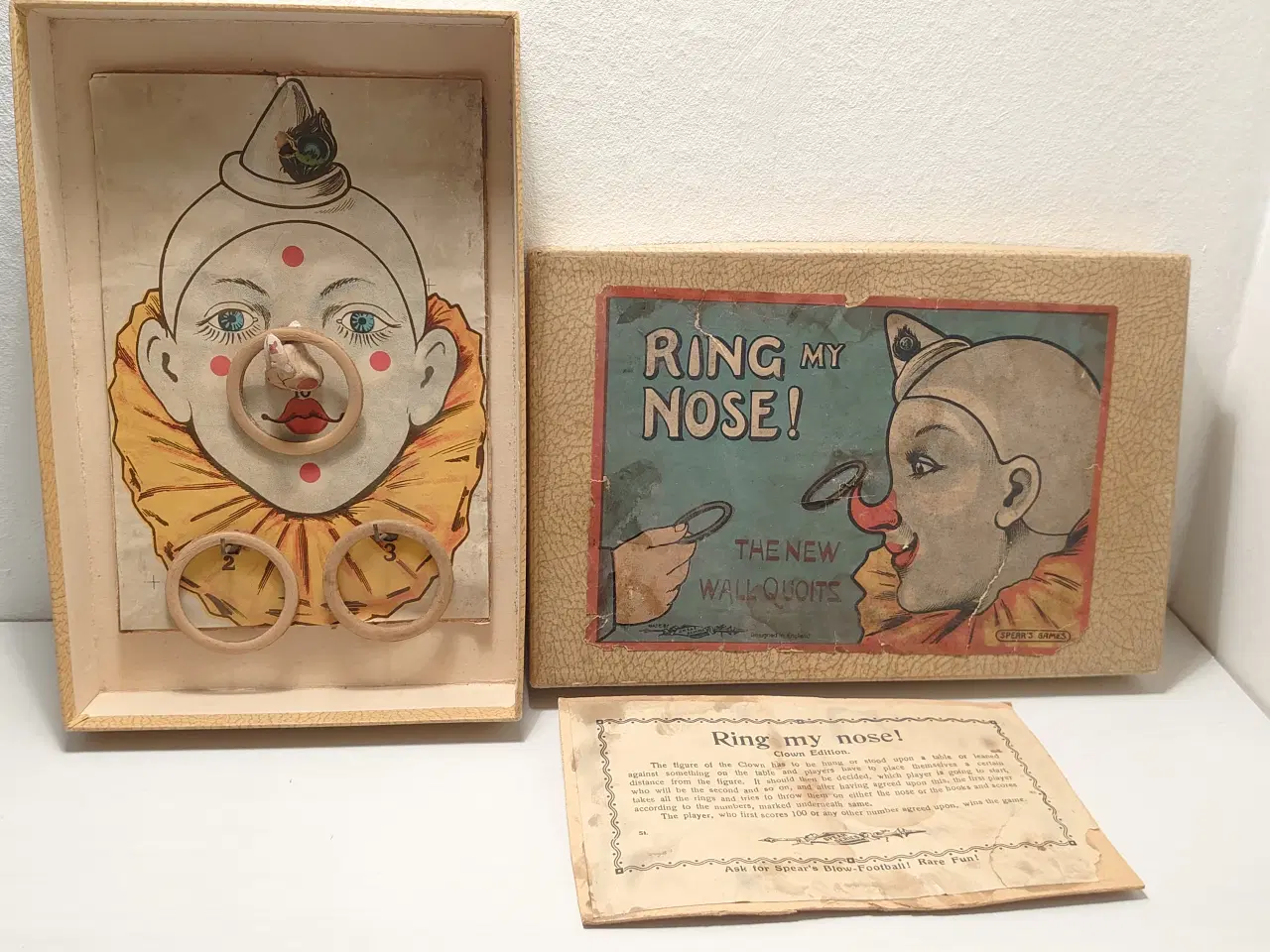 Billede 1 - Sjældent antikt spil"Ring my Nose". Ca 1910-20