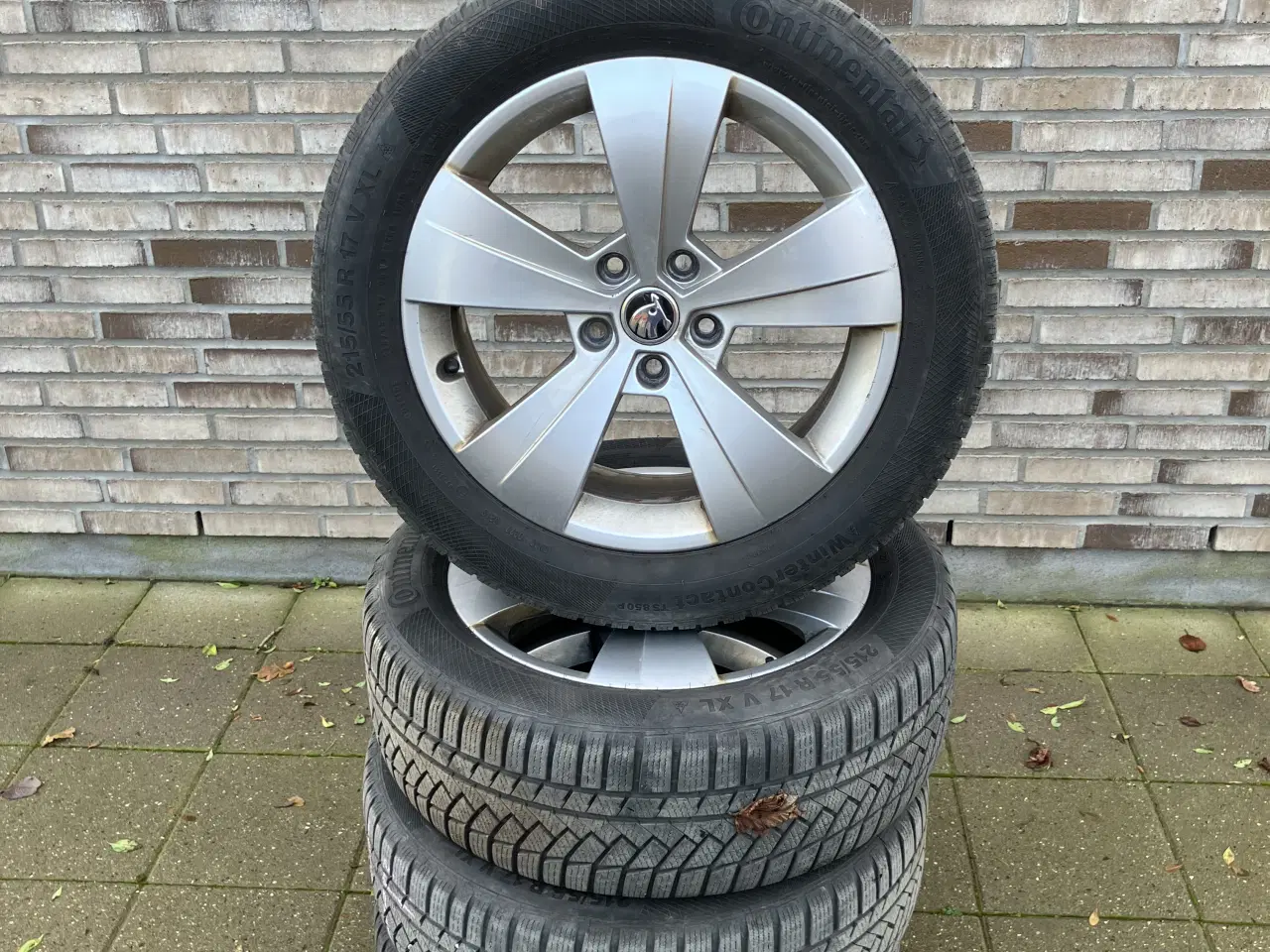 Billede 2 - Orginale Skoda Alufælge 5 x 112 m Continental vint