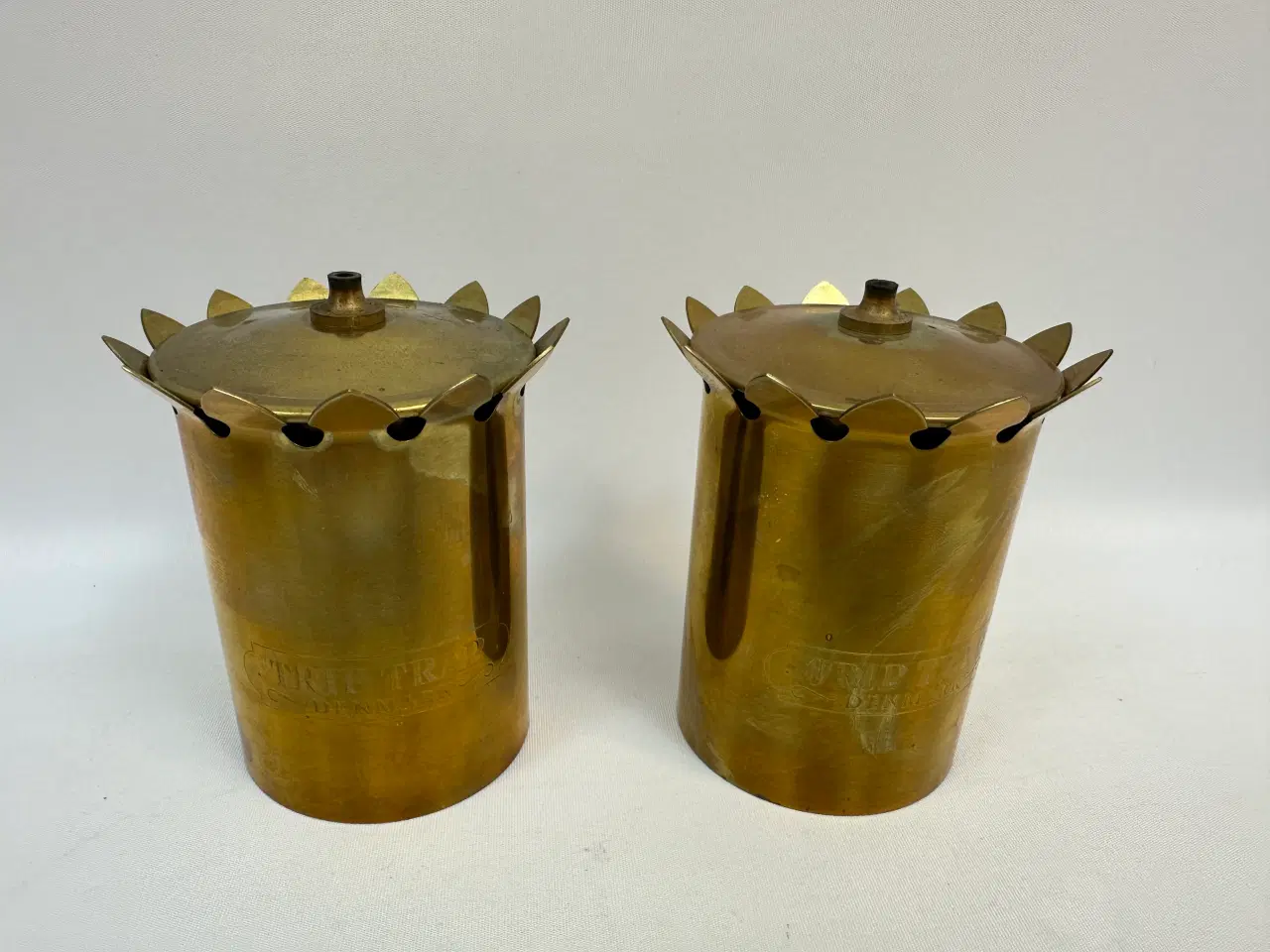 Billede 1 - Trip Trap messing oilelamper (sjældne)