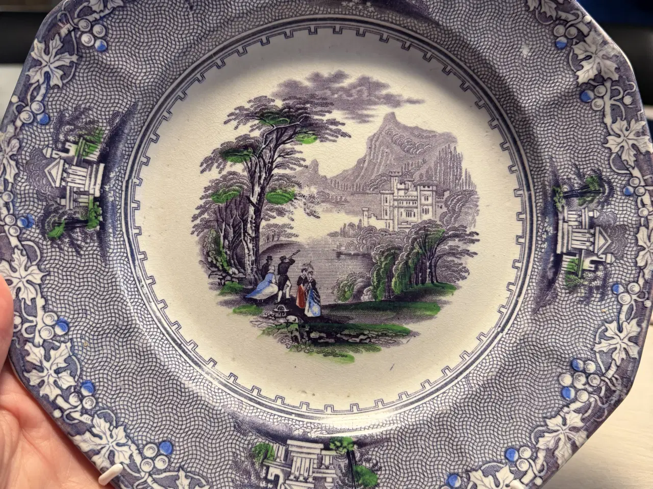 Billede 5 - Antik engelsk tallerkner “Jenny Lind”