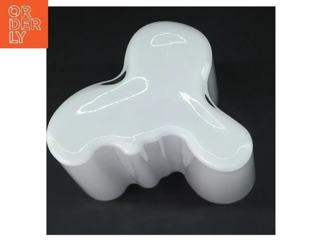 Billede 3 - Hvid Alvar Aalto glasvase (str. 25,1x17 cm)