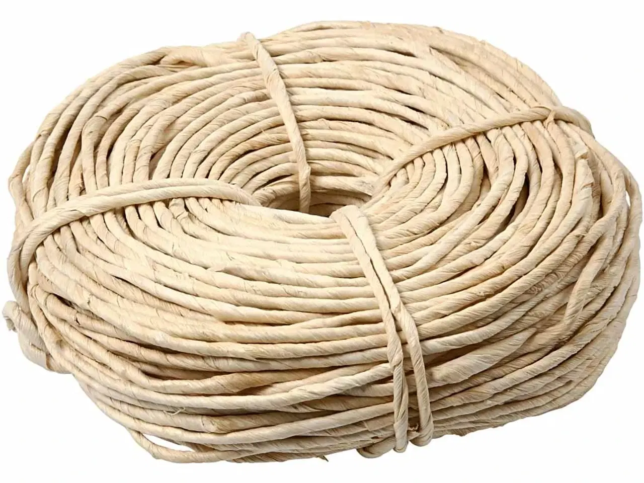 Billede 1 - Naturlig Majssnor 3,5-4 mm - 500g til Kreative Projekter