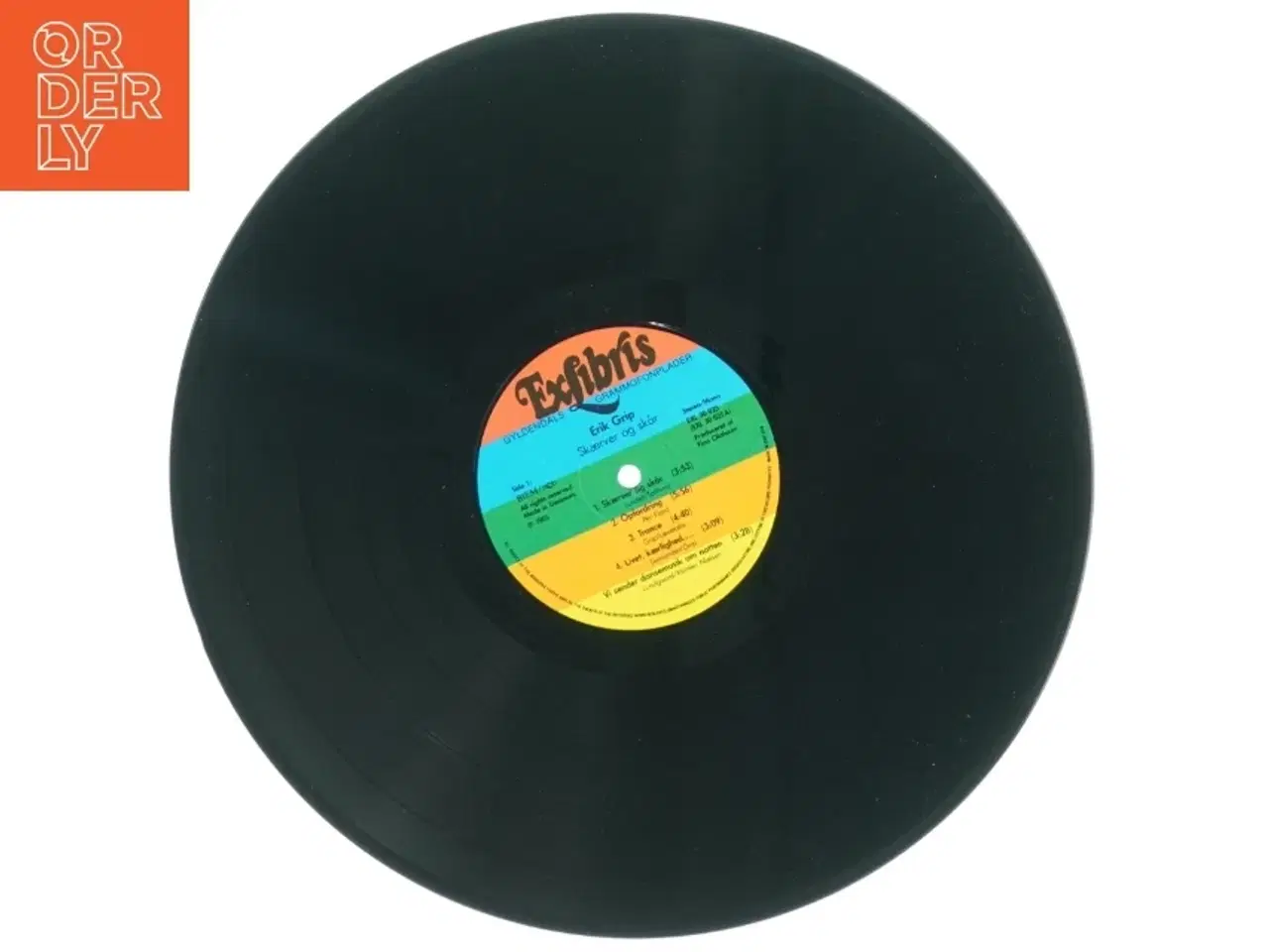 Billede 7 - Erik Grip Skærver og skrå LP- Vinylplade fra Exlibris (str. 31 x 31 cm)