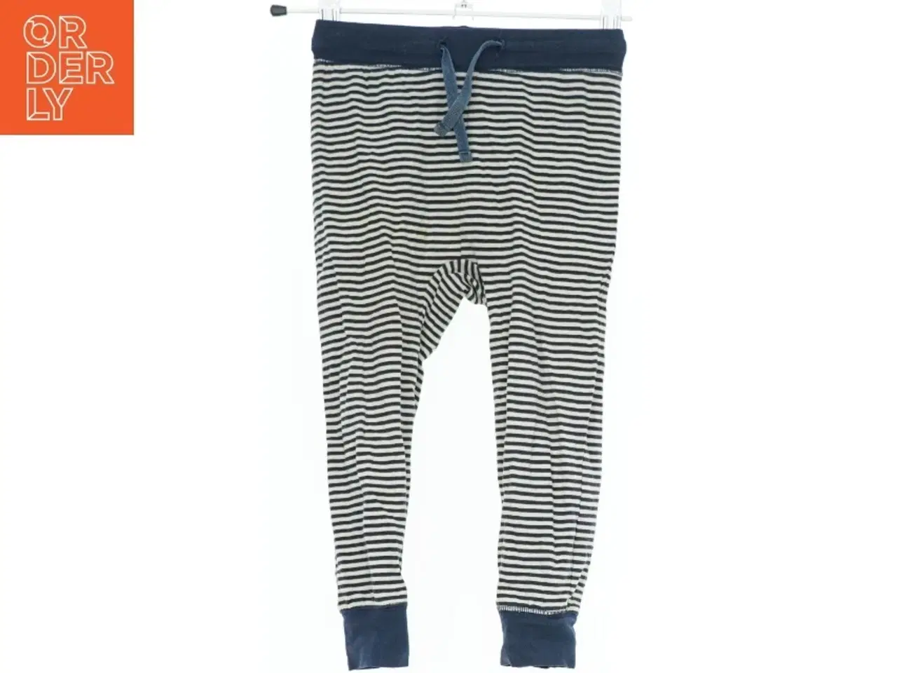Billede 1 - Stribede leggings med snore fra Hust & Claire (str. 86)