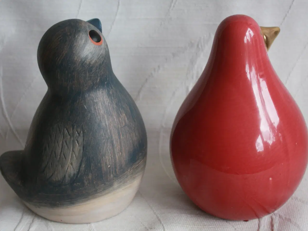 Billede 3 - 2 fugle af keramik