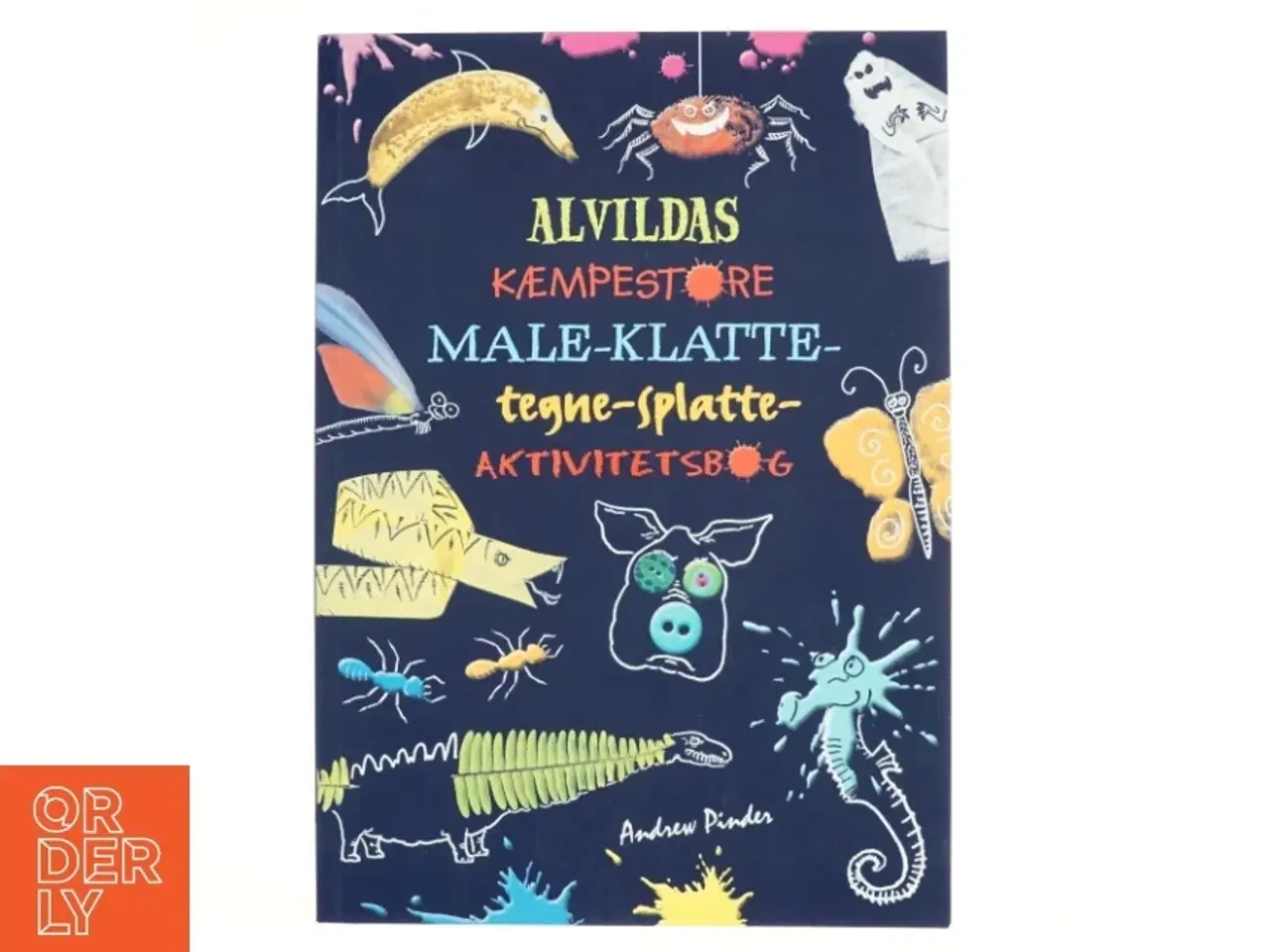Billede 1 - Alvildas kæmpestore male-klatte-tegne-splatte-aktivitetsbog (Bog)