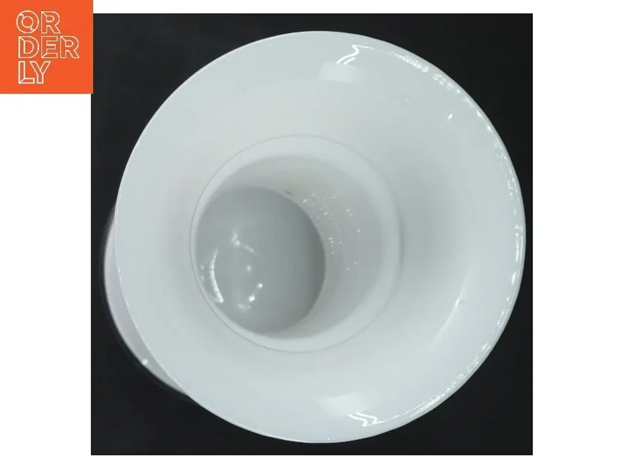 Billede 2 - FLOT Hvid vase fra Holmegaard (str. 23 cm)