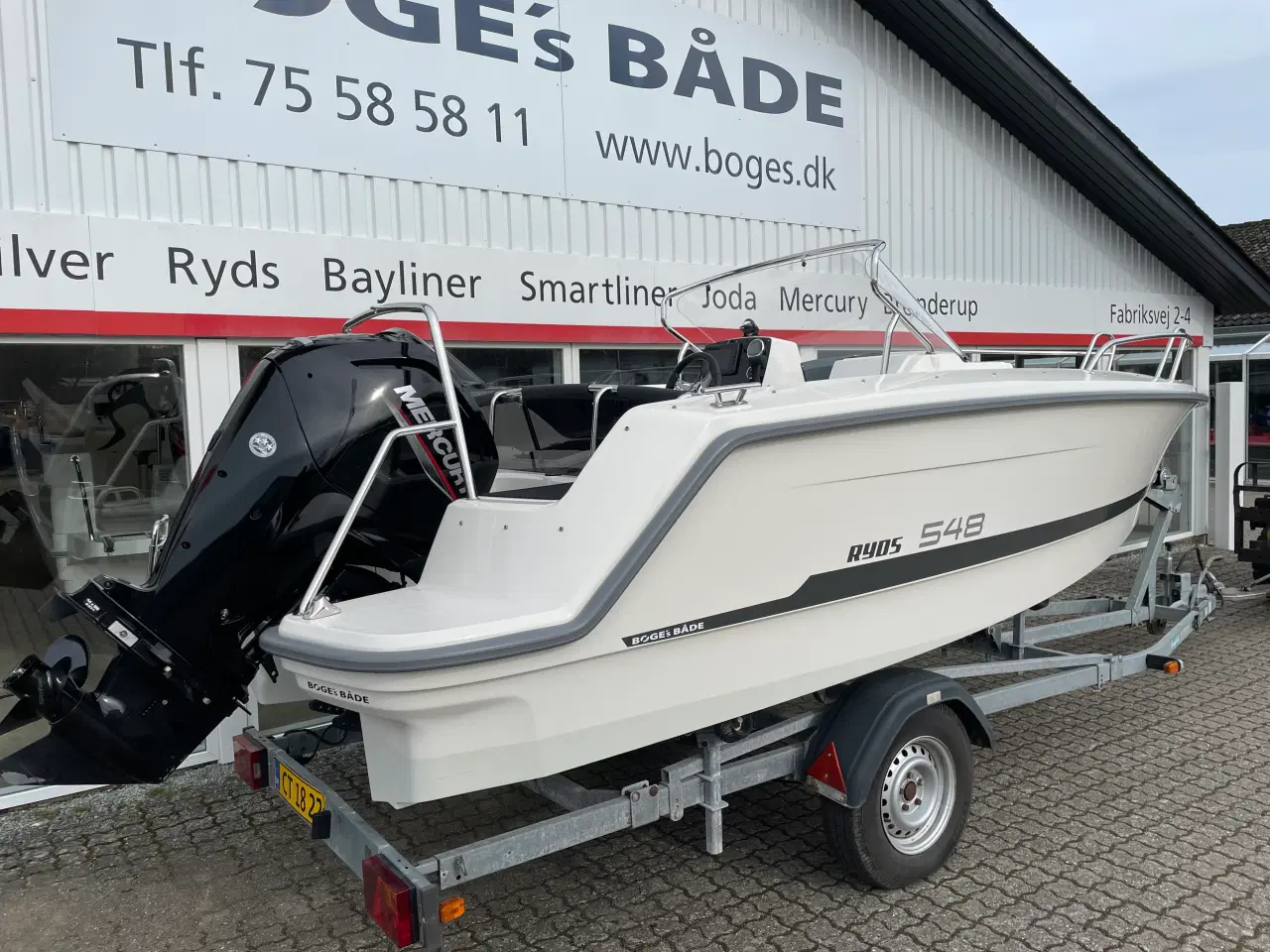 Billede 5 - 548VI Sport X-Line med 100 hk Mercury-EFI 4 takt 2,1L og 1300 kg Brenderup bådtrailer - SOLGT