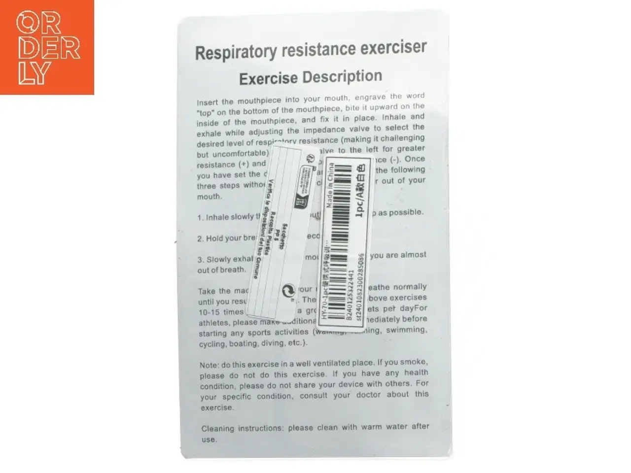Billede 2 - Respiratorisk modstandstræner (str. 11 cm)