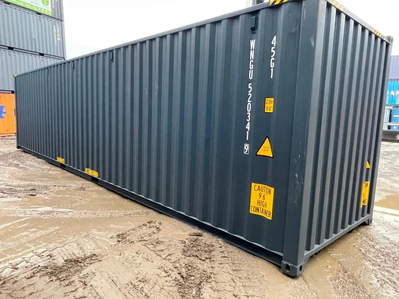 Billede 4 - Står i Hvidovre NY 40 fods HC Container i Koksgrå