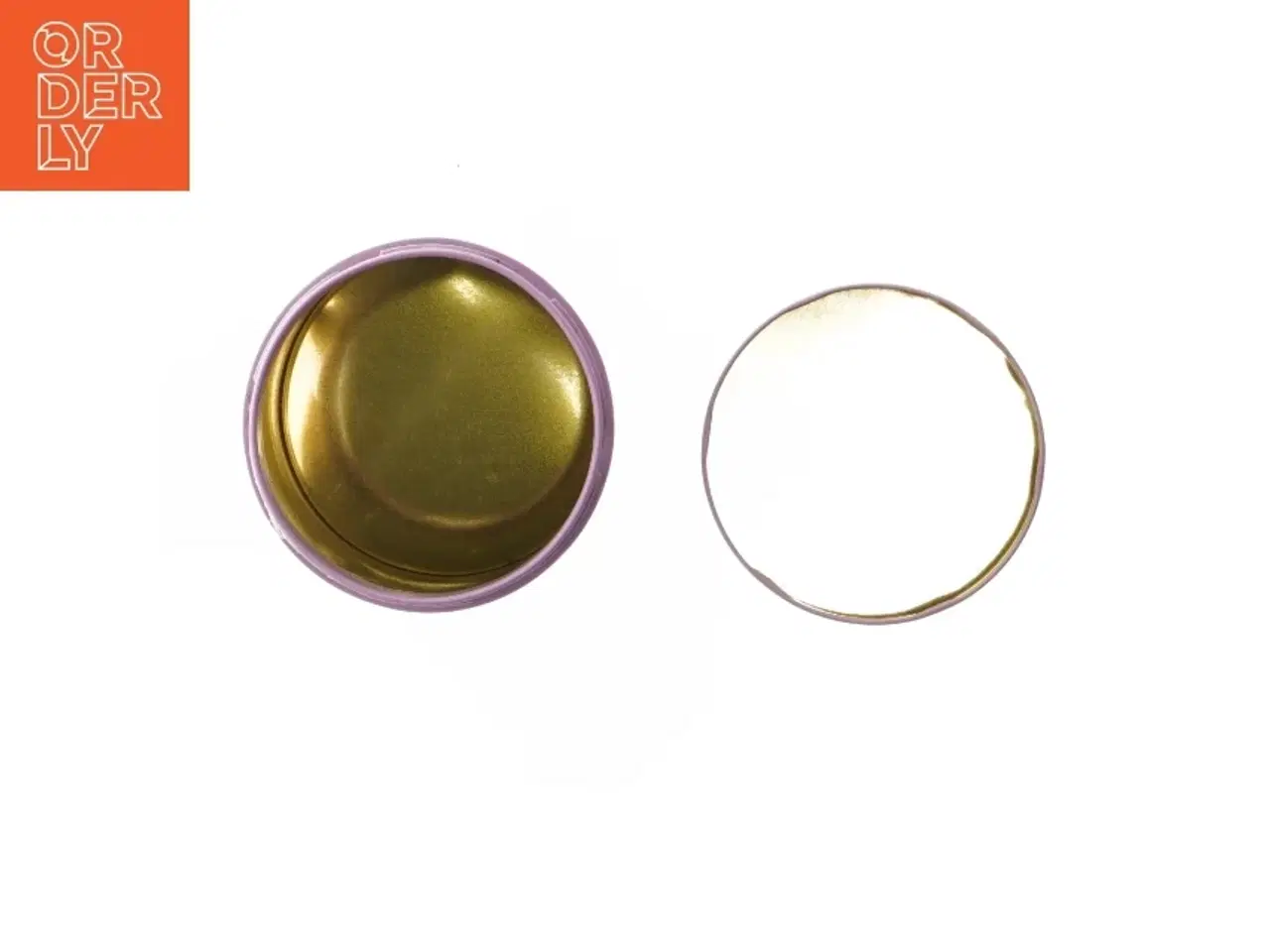 Billede 5 - Retro irma kunstdåse Opbevaringsdåse med farverigt design fra Irma (str. Ø 11,5 cm længde 15 cm)