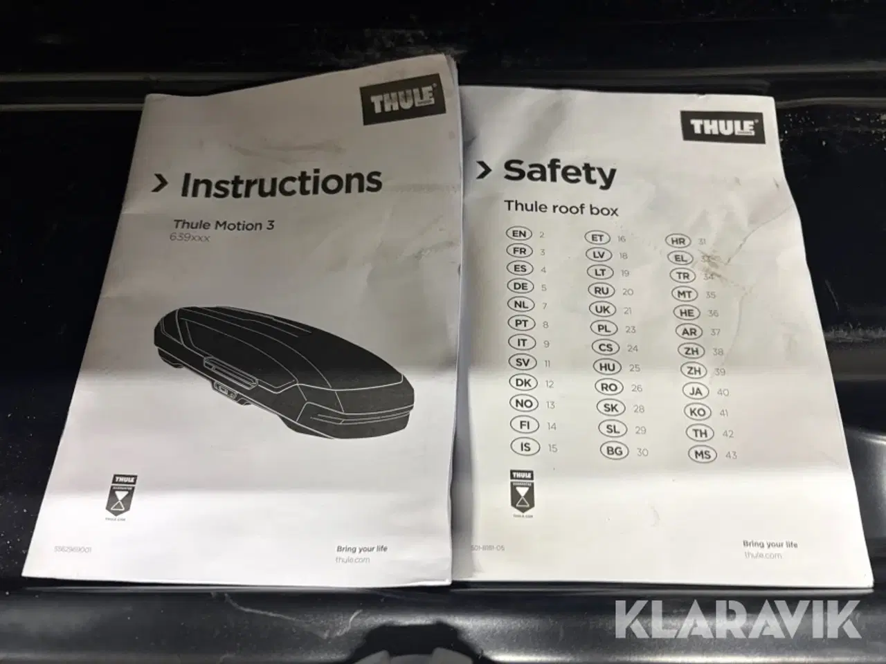 Billede 7 - Tagboks Thule Thule motion 3 xxl bl gl med tagbøjler