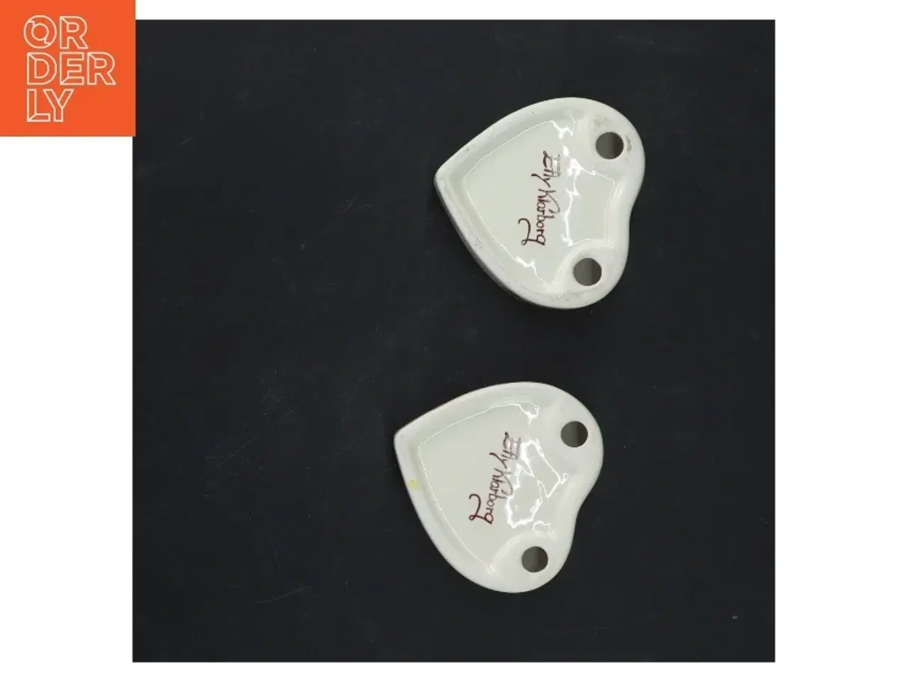 Billede 3 - Julelysestager i hjerteform (str. 8x8 cm)