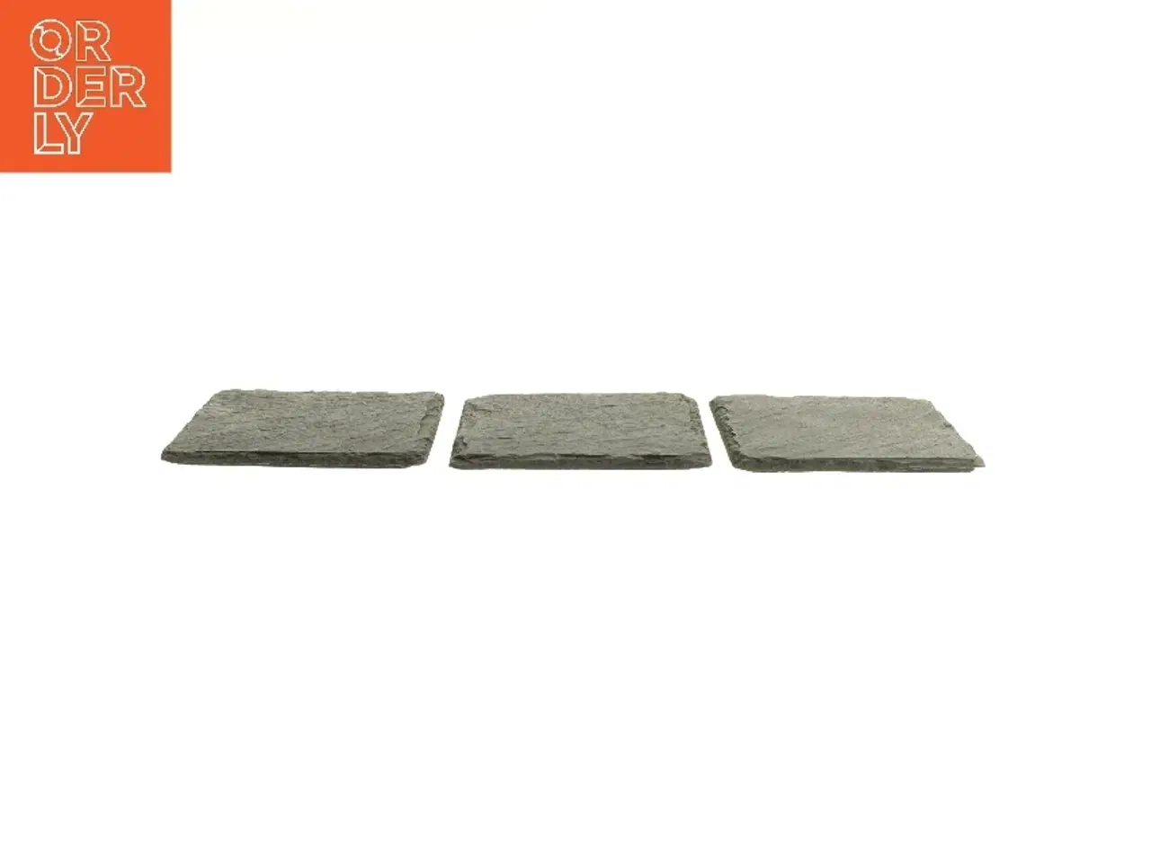 Billede 2 - Sæt af skifer bordskånere fra The Just Slate Company (str. 11x11 cm)