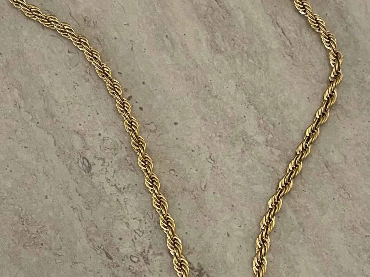 Billede 3 - Goldfilled rope chain med custom vedhæng 