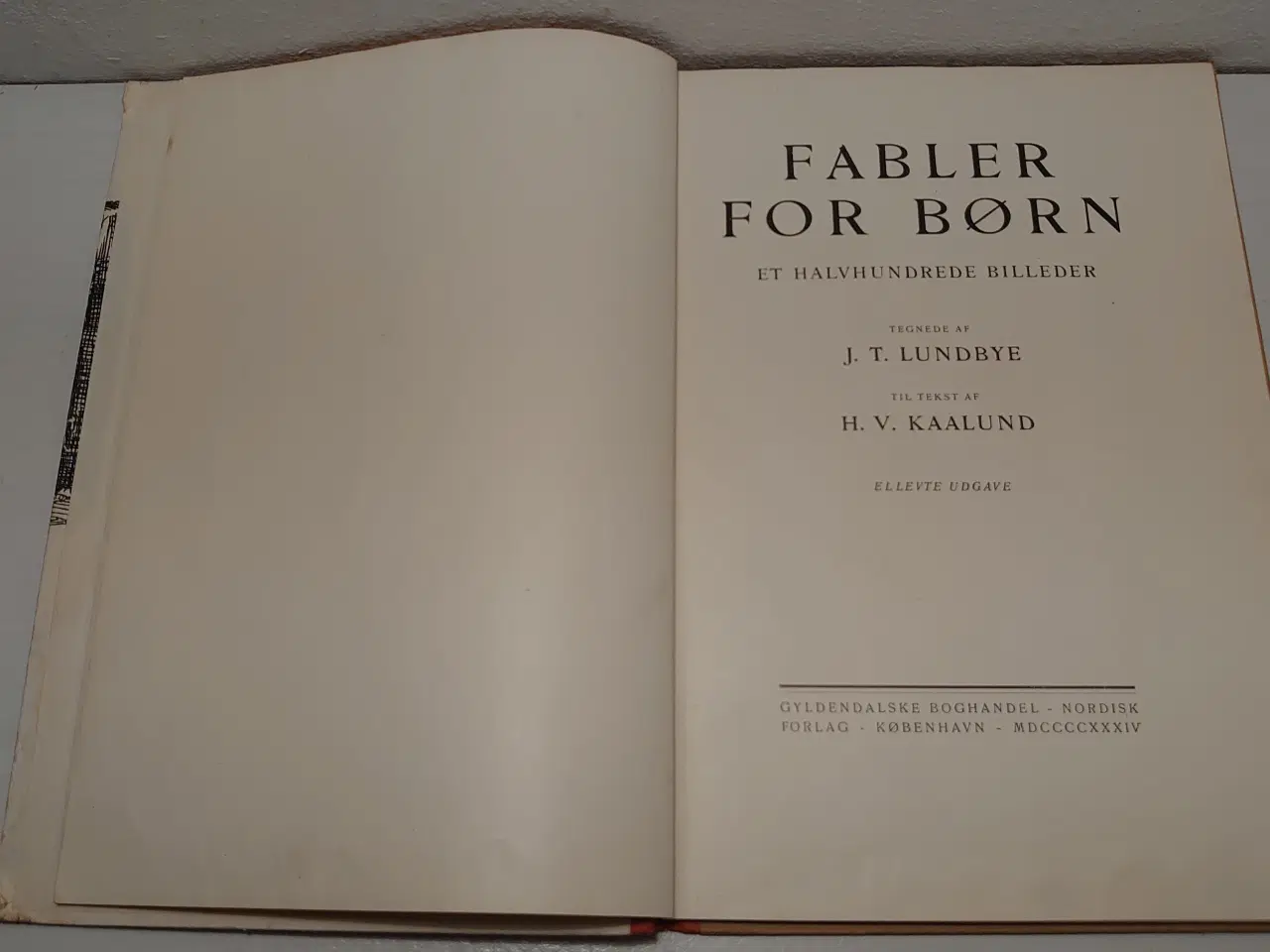 Billede 3 - H.V. Kaalund: Fabler for Børn. Gyldendal 1936.