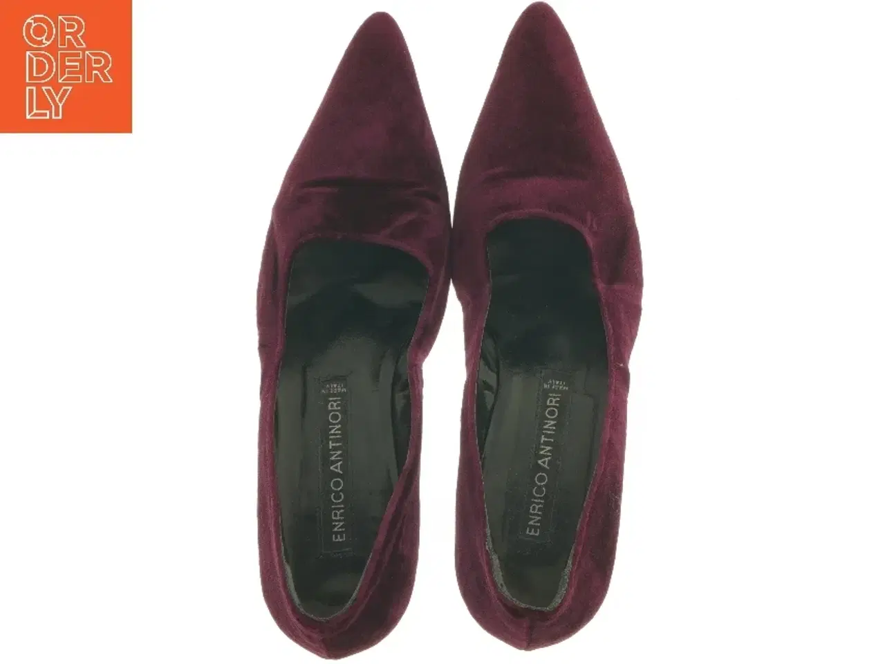 Billede 5 - Vinrøde stiletter fra Vero Cuoio (str. 37,5 )