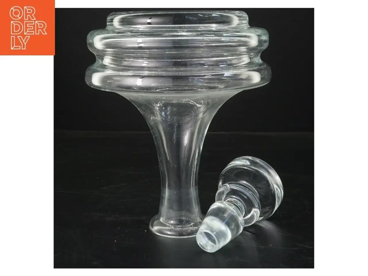 Billede 3 - Glas karaffel med prop (str. 27 cm)